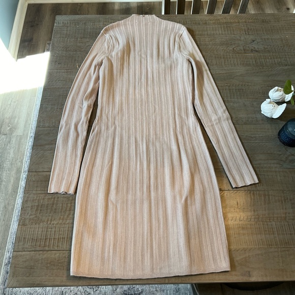 Abercrombie Ribbed Mock Neck Sweater Dress, M Tall - Picture 6 of 6